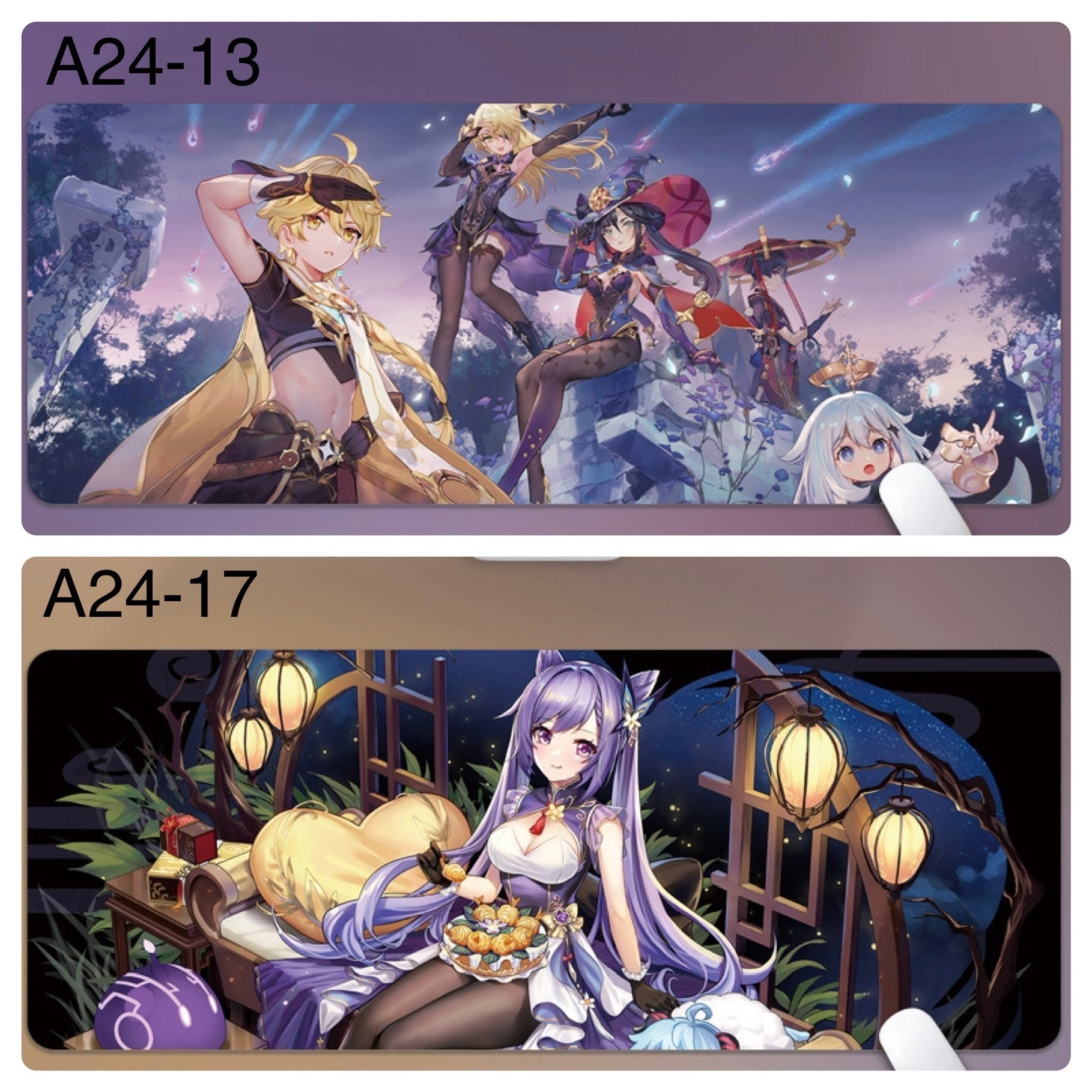 Large Mouse Pad Anime Genshin Impact Gaming Mouse Pad Extended Etsy