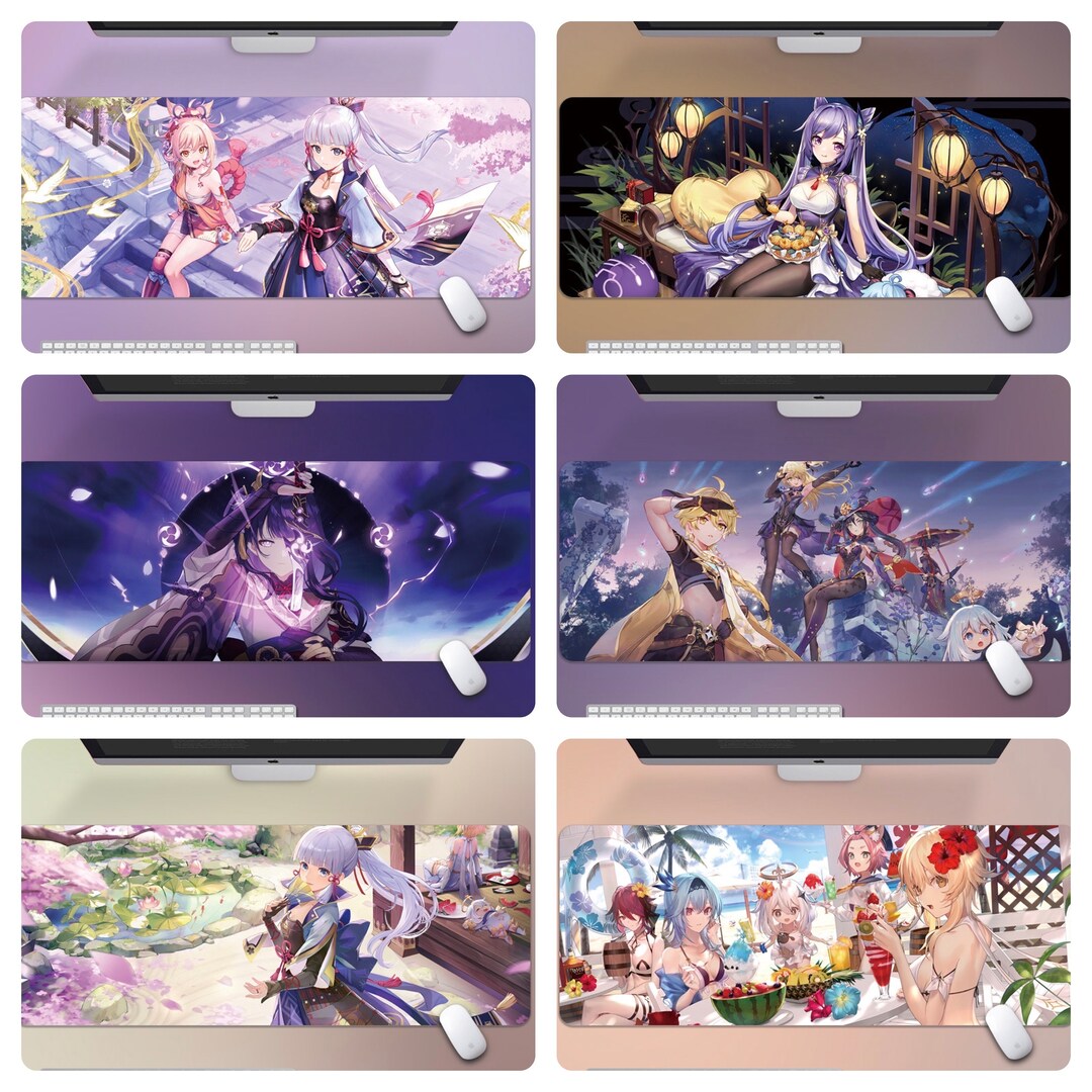 Large Mouse Pad Anime Genshin Impact Gaming Mouse Pad Extended Pad,desk