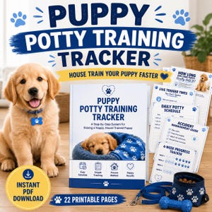 Strumento di monitoraggio dell'addestramento alla pulizia del cucciolo / Guida per l'educazione alla pulizia del nuovo cane / Lista di controllo per la prevenzione degli incidenti / Metodo di successo con la gabbia / Primo animale domestico