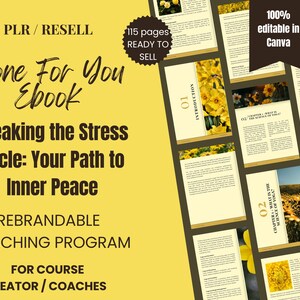 Yoga for Beginners Done For You Workbook, Brandable Coaching Program | Coaching Program for Health Coaches, Yoga, Healing, Meditation Coach
