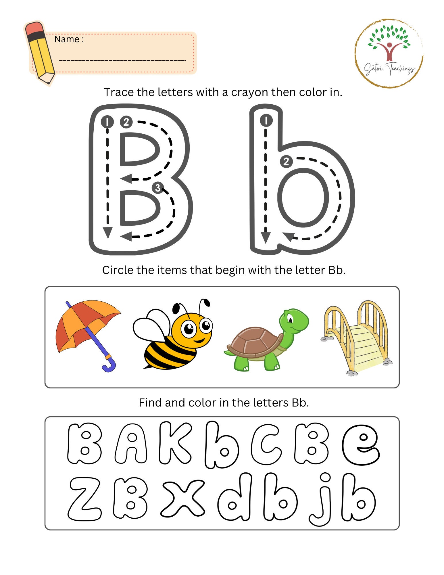 100 Learning the Alphabet Worksheets for Early Childhood Etsy