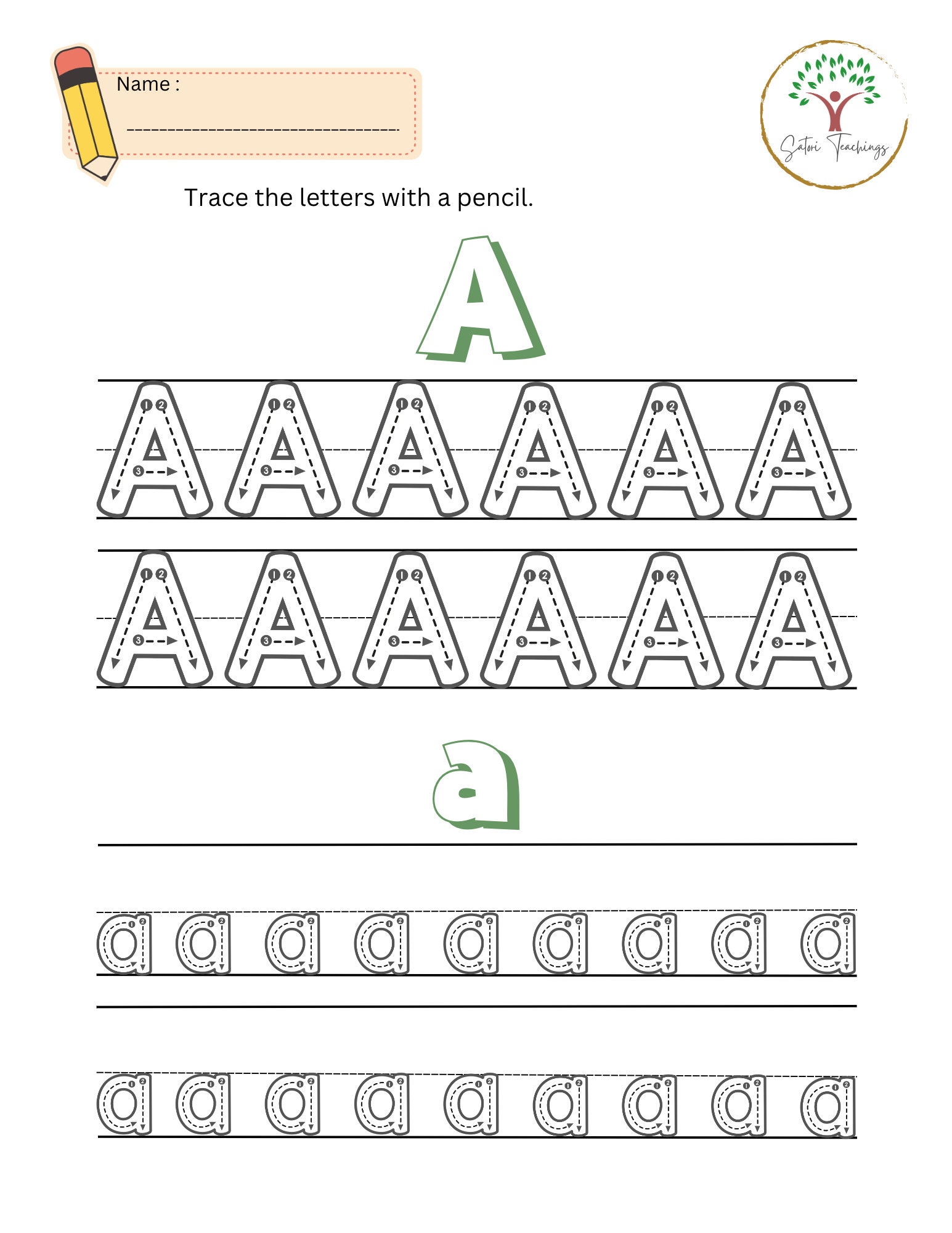 100 Learning the Alphabet Worksheets for Early Childhood Etsy