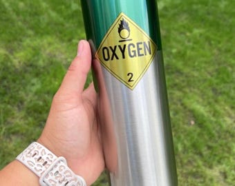 Oxygen tumbler, Oxygen tank tumbler, Oxygen tank cup, Respiratory care week gifts, Respiratory therapist