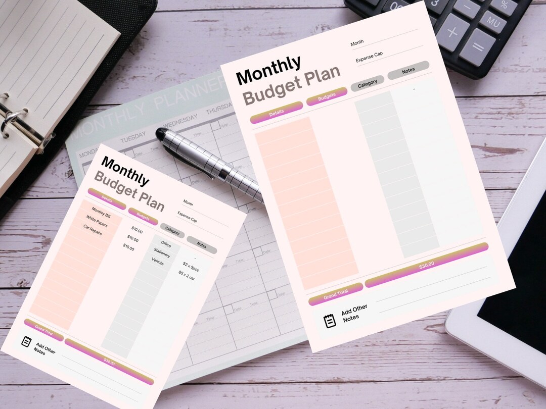 Monthly Budget Planner: Take Control of Your Finances and Achieve ...