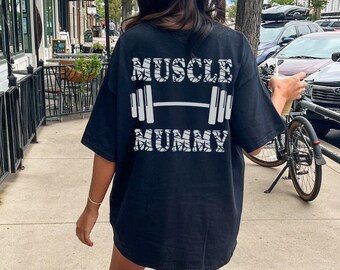 Muscle Mummy Oversized Gym Shirt, Funny Halloween Weightlifting Tee