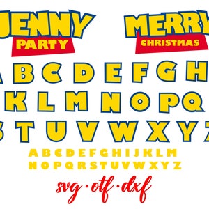 Toy Story Svg, Toy Story litery Svg, Toy Story koszulka SVG, Toy Story urodziny Svg, Toy Story DIY Svg, Toy Story czcionka Svg Cricut plik do cięcia