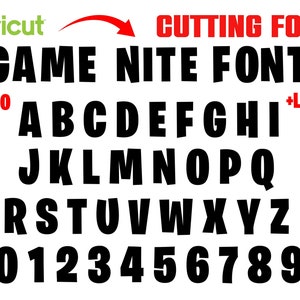Juego Letras Svg Cricut fuente svg Gamer Fuente OTF Bebé fuente Letras Svg Cricut Letras Gamer camisa DIY svg Cumpleaños fuente svg Gamer Svg Letras