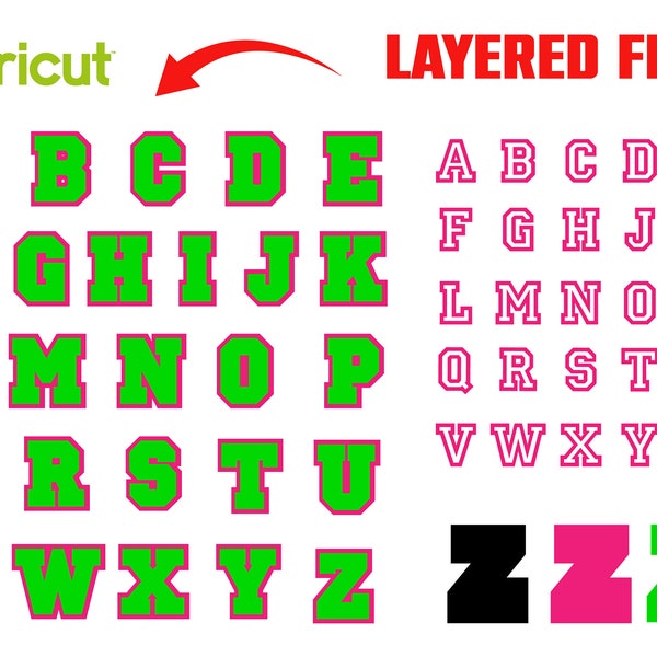 Zombies SVG Letters Layered Zombies font OTF Halloween font install Cut letters Svg Cricut Zombi font Svg Birthday font svg Baby shirt Diy