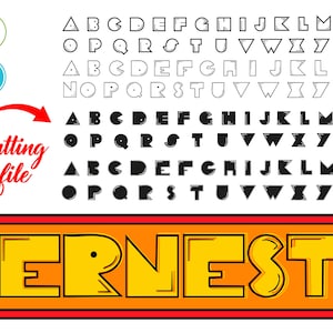 Letras de juego Arcade SVG Cricut, fuente Arcade Game OTF, fuente Gamer svg, logotipo personalizado de jugador, letras SVG Cricut, fuente Gamer Shirt Diy Baby