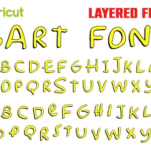 Fuente de dibujos animados OTF Letras de dibujos animados svg Fuente de cumpleaños Svg Letras de bebé Svg Cricut Fuente de bebé Instalable svg Letras de cumpleaños svg Camisa de bebé Diy