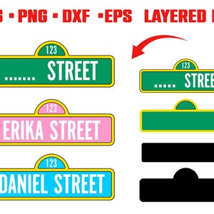 Street Sign SVG, Street Logo Cricut, Street Svg Sign, Custom Street Sign, Street Sign Personalize, Street Sign Png, Street Sign clipart