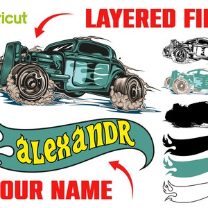 Hot Cars Png Svg, Camicia per bambini Personalizza, Hot Cars Svg Cricut, Camicia di compleanno Png, Camicia per bambini fai da te, Car Svg Cricut, Camicia personalizzata per bambini