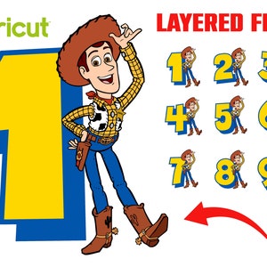 Toy Story Birthday Numbers Svg Cricut Toy Story Png Printable Birthday Numbers PNG Toy Story Personalized Shirt Diy Toy Story Svg Clipart image 1