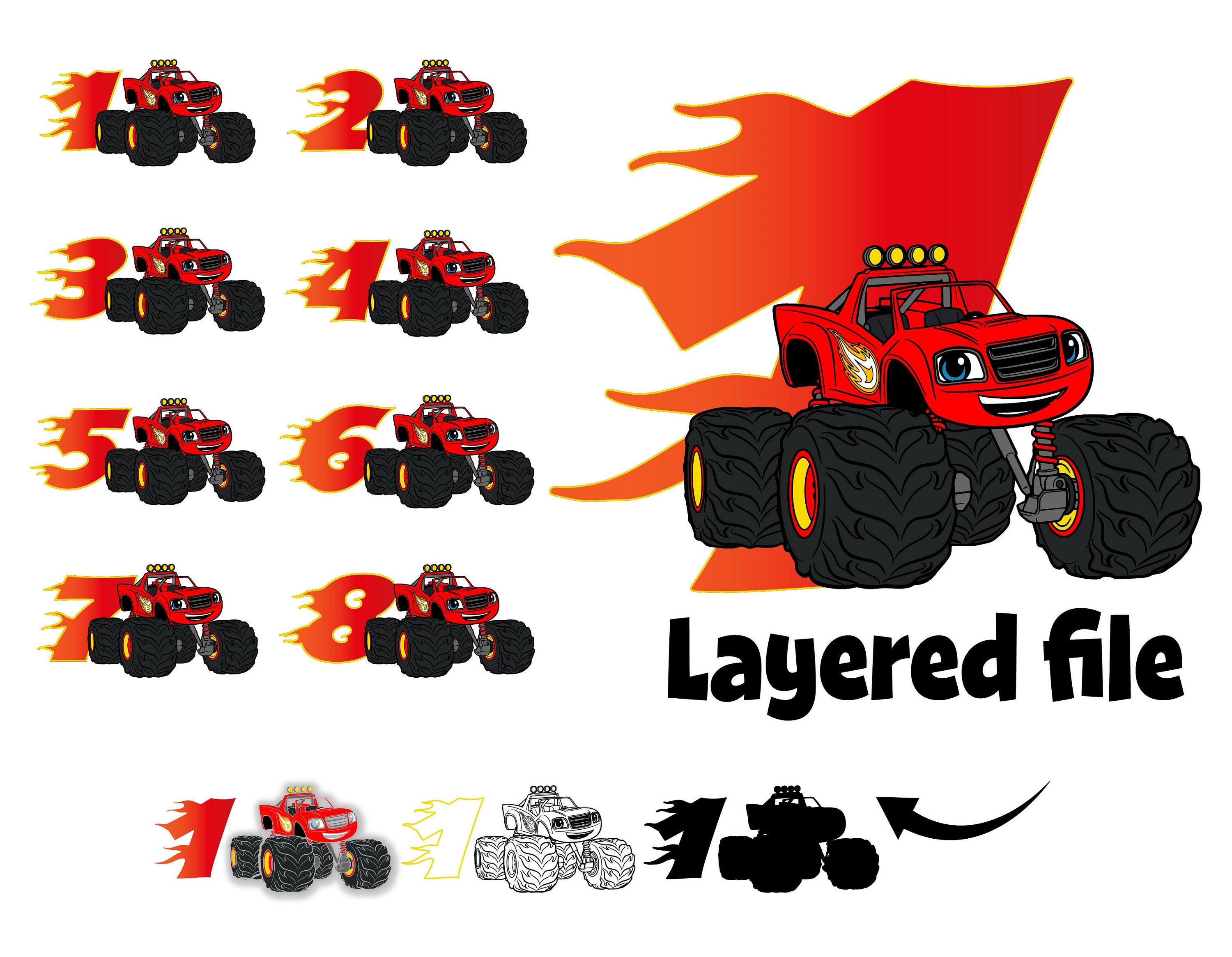 Blaze and The Monster Machines Logo PNG vector in SVG, PDF, AI, CDR format
