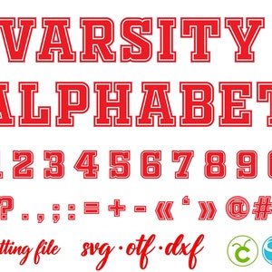 Varsity Font SVG, Sport Font OTF, Varsity letras SVG, College Svg Cricut, College font svg, College camisa Svg, Varsity Sport camisa Diy