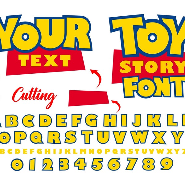 Toy Story Font Svg Png Toy Story SVG, Toy Story DIY Personalize Svg Cricut Toy Story letters Svg Toy Story shirt SVG Toy Story Birthday Svg