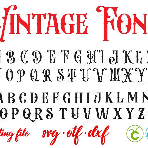 Vintage letters svg Cricut, Vintage font otf, Vintage svg Letters, Western font svg, Vintage shirt DIY, Vintage Alphabet SVG font for Cricut