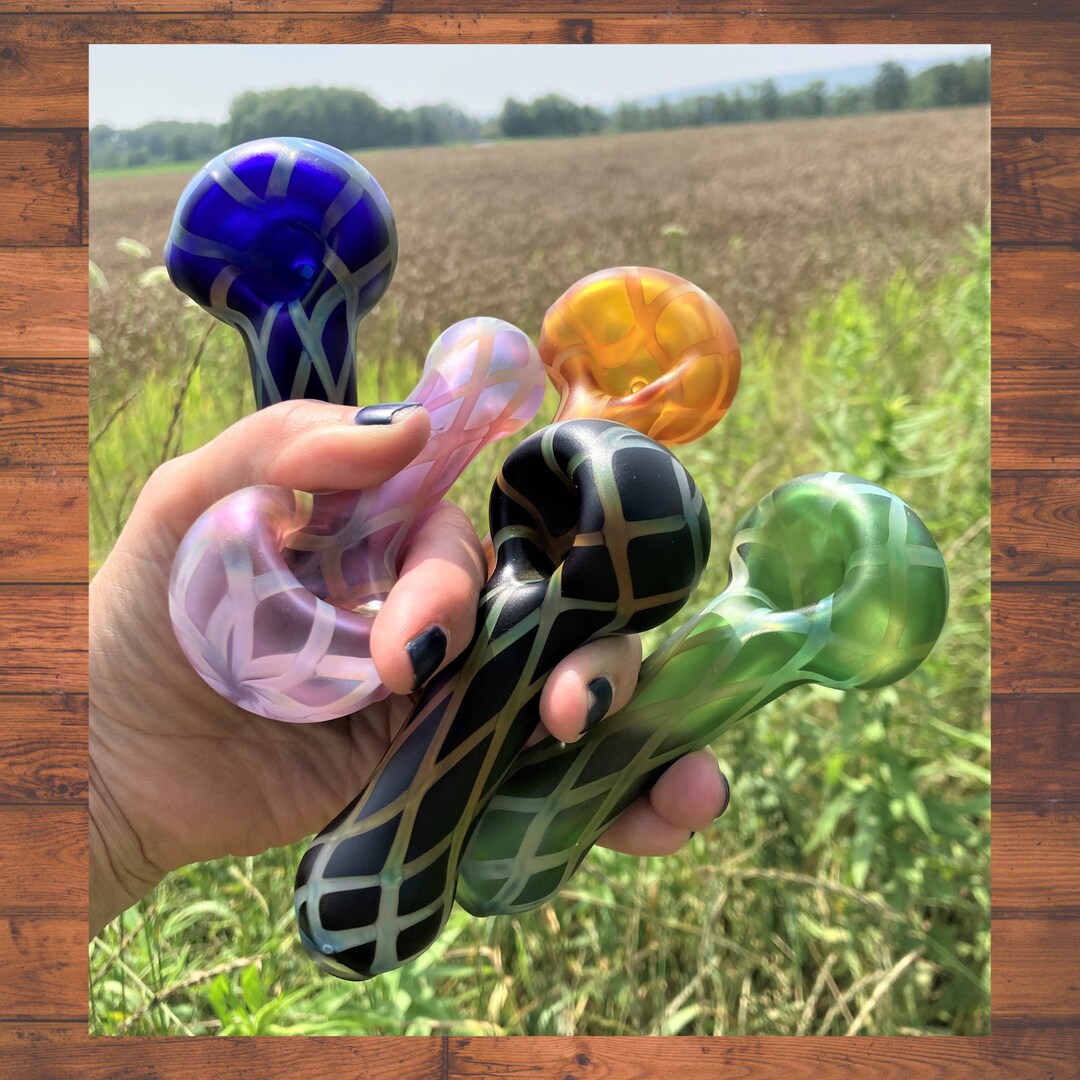 Glass Bowl Smoking Pipe Unique Gift American Handmade Glassware Etsy