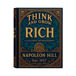Think and Grow Rich — by Napoleon Hill — Famous Classic — Year 1937 — eBook