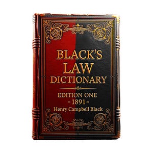 Blacks Law Dictionary — 1st Edition — Henry Campbell Black — Year 1891 — eBook