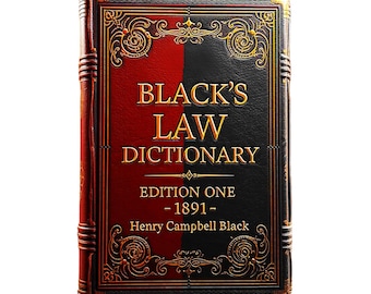 Blacks Law Dictionary — 1st Edition — Henry Campbell Black — Year 1891 — eBook