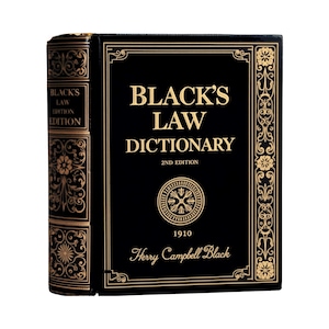 Blacks Law Dictionary — 2nd Edition — Henry Campbell Black — Year 1910 — eBook