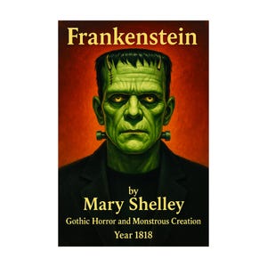 Frankenstein – by Mary Shelley – Gothic Horror and Monstrous Creation – Year 1818 – eBook