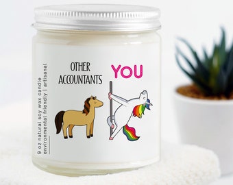 Funny Accountant Candle, Best Accountant Ever Gift, Thank You Accountant Scented Candle, Accounting School Graduation Congrats Candle Gift