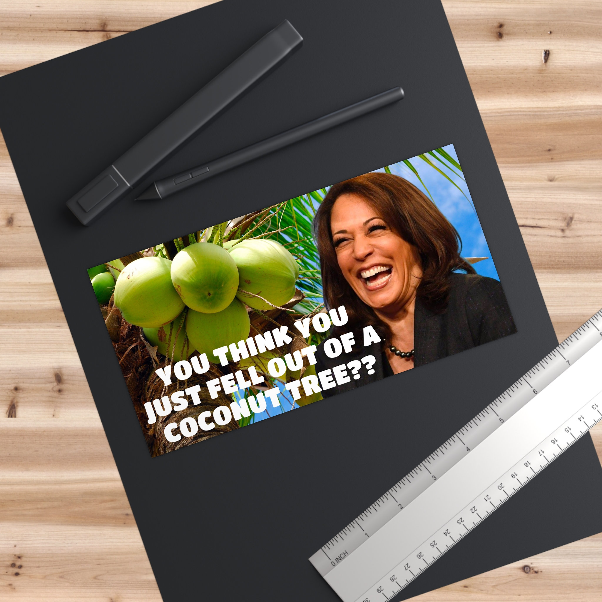 Kamala Harris Coconut Tree Meme - Bumper Sticker - Etsy
