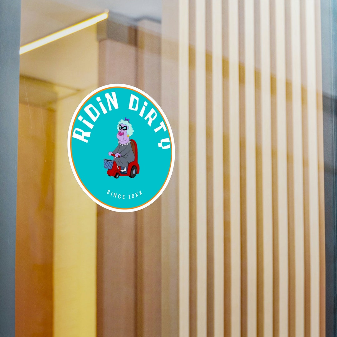 Spongebob Squarepants Grandma Ridin Dirty Meme Sticker Meme Sticker