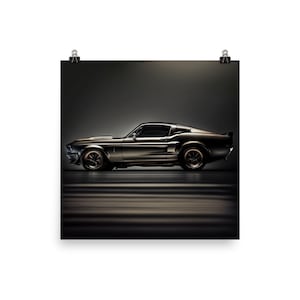 Eleanor - Shelby Mustang from The Side - Poster