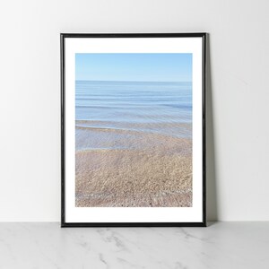 Calm Water Print//Serene//Relaxing//Beach//Lake//Sand//Photography//Digital Download