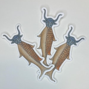 中世の生き物のステッカー