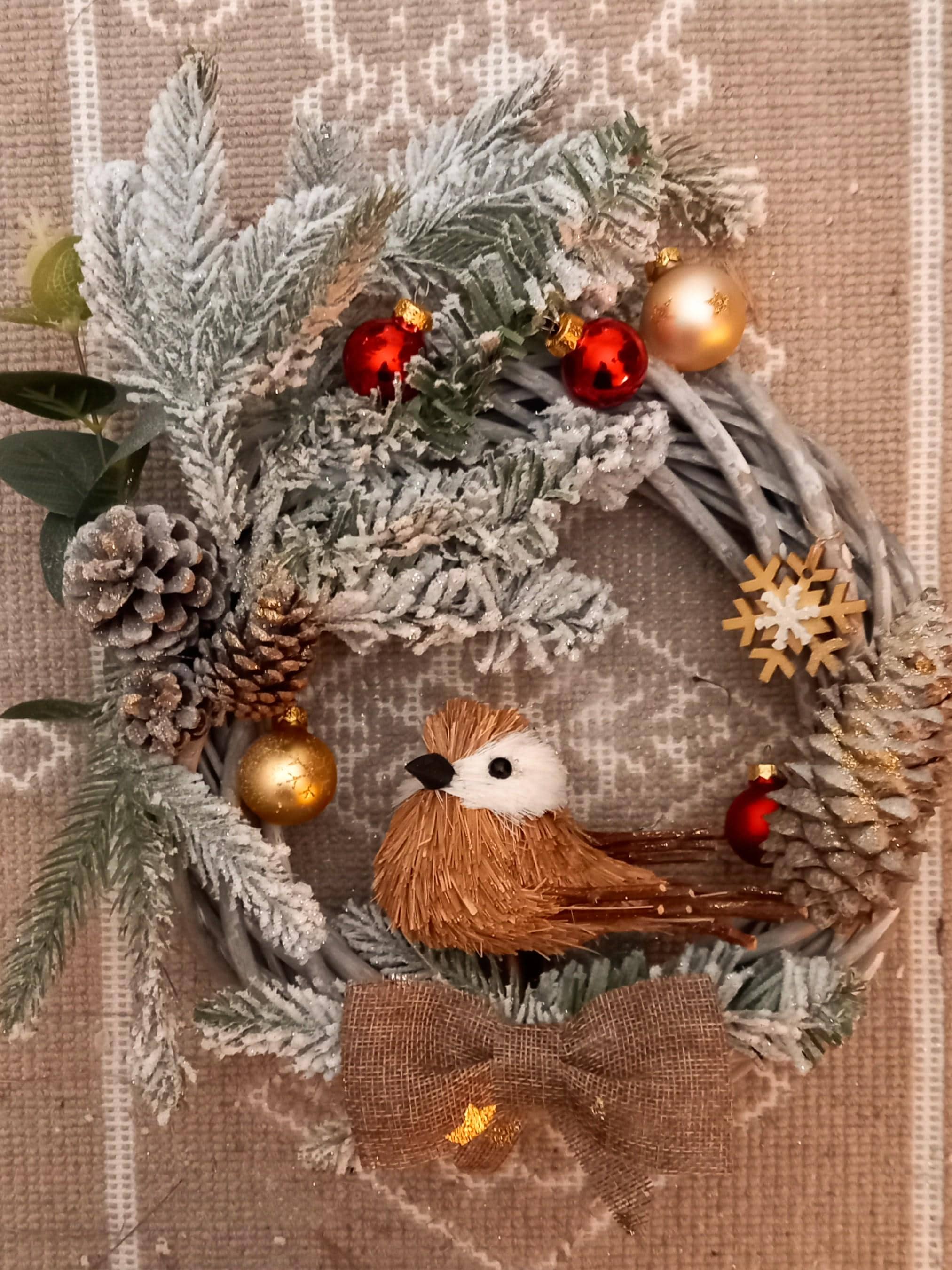 Couronne De Noel Porte Decoration,Couronne De Noël En Rotin Suspendue De Noelcouronne De Signe De Noel Pour Porte Dentreechristmas Ornaments Pour Maison Cuisine Mur Fenetre Hall Decor 71852148