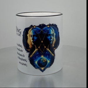 Zodiac Gemini mug personalizable