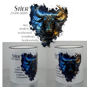 Zodiac Taurus Taurus mug personalizable