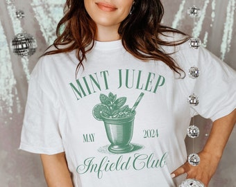 Mint Julep Social Club Tee Shirt, Social Club shirt, Comfort Colors tshirt, Horse Racing shirt, First Saturday In May, Infield, Derby Shirt