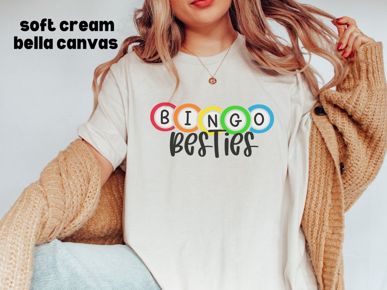 Bingo Besties Tee shirt, Bingo Crew Tshirt, Matching Bestie Shirts, Matching Bingo Night tees, Shake Them Balls Tee shirt, Bingo Therapy Tee image 7