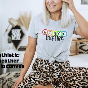 Bingo Besties Tee shirt, Bingo Crew Tshirt, Matching Bestie Shirts, Matching Bingo Night tees, Shake Them Balls Tee shirt, Bingo Therapy Tee image 8