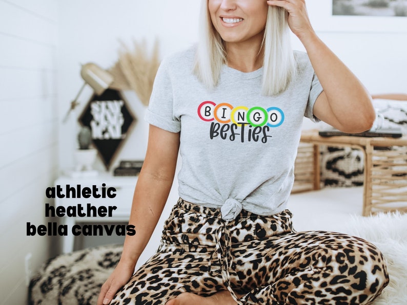 Bingo Besties Tee shirt, Bingo Crew Tshirt, Matching Bestie Shirts, Matching Bingo Night tees, Shake Them Balls Tee shirt, Bingo Therapy Tee image 8