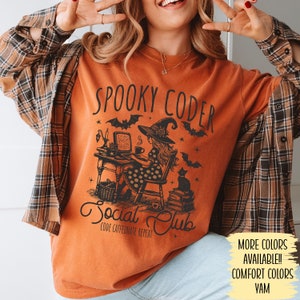 Medical Coder Comfort Colors Tee Shirt, Coder t-shirt, Halloween Coding shirt, Witch CPC shirt, Gift for Coder, Certified Medical Coder Gift image 8