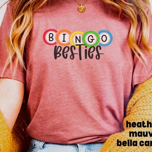 Bingo Besties Tee shirt, Bingo Crew Tshirt, Matching Bestie Shirts, Matching Bingo Night tees, Shake Them Balls Tee shirt, Bingo Therapy Tee image 5