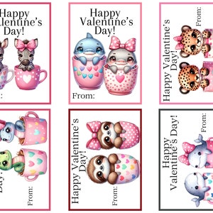 Valentines Cards, Printable Valentines, Digital Download, Valentines ...