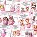 Valentines Cards, Printable Valentines, Digital Download, Valentines ...