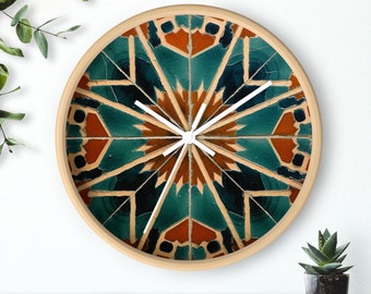 Zellige Tile Wall Clock, 10-inch Clock, Moroccan Zellige Tile, Moroccan Clock, Morocco Art, Moroccan Décor, Zellige Tile