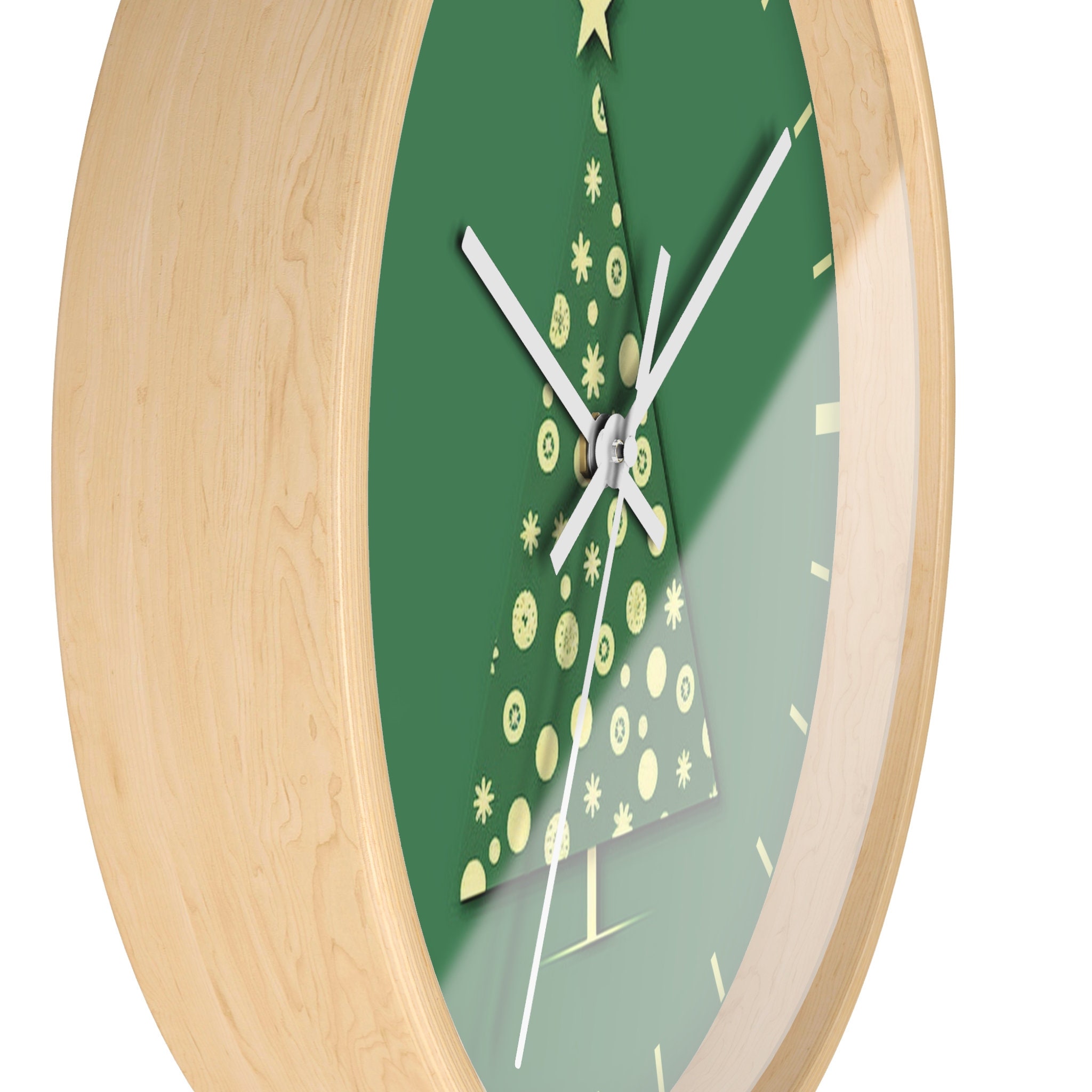 Christmas Tree Wall Clock, Christmas Clock, Clock Christmas Tree