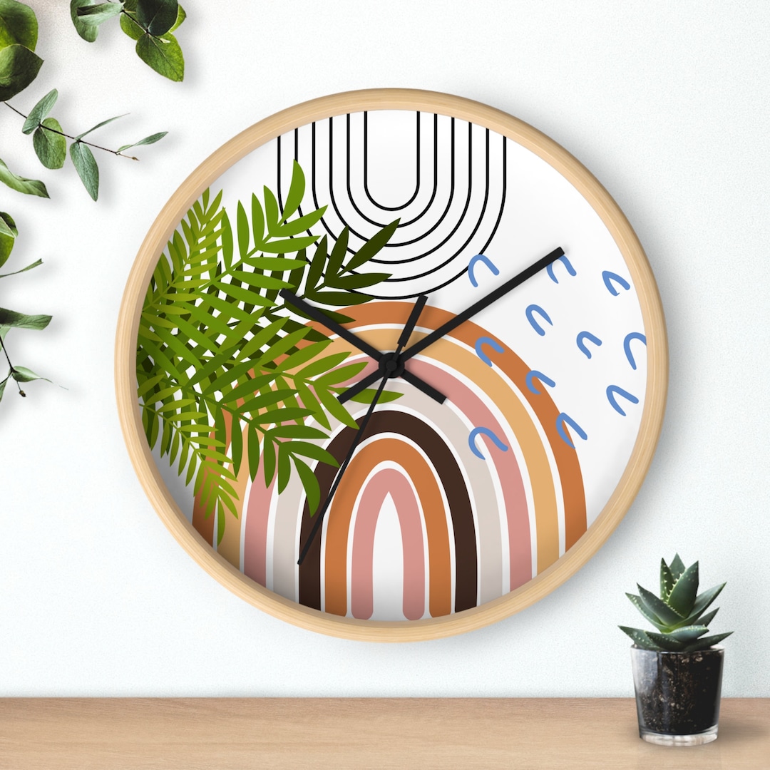 Boho Wall Clock Maximalist Boho Minimalist Boho Artistic Etsy Australia