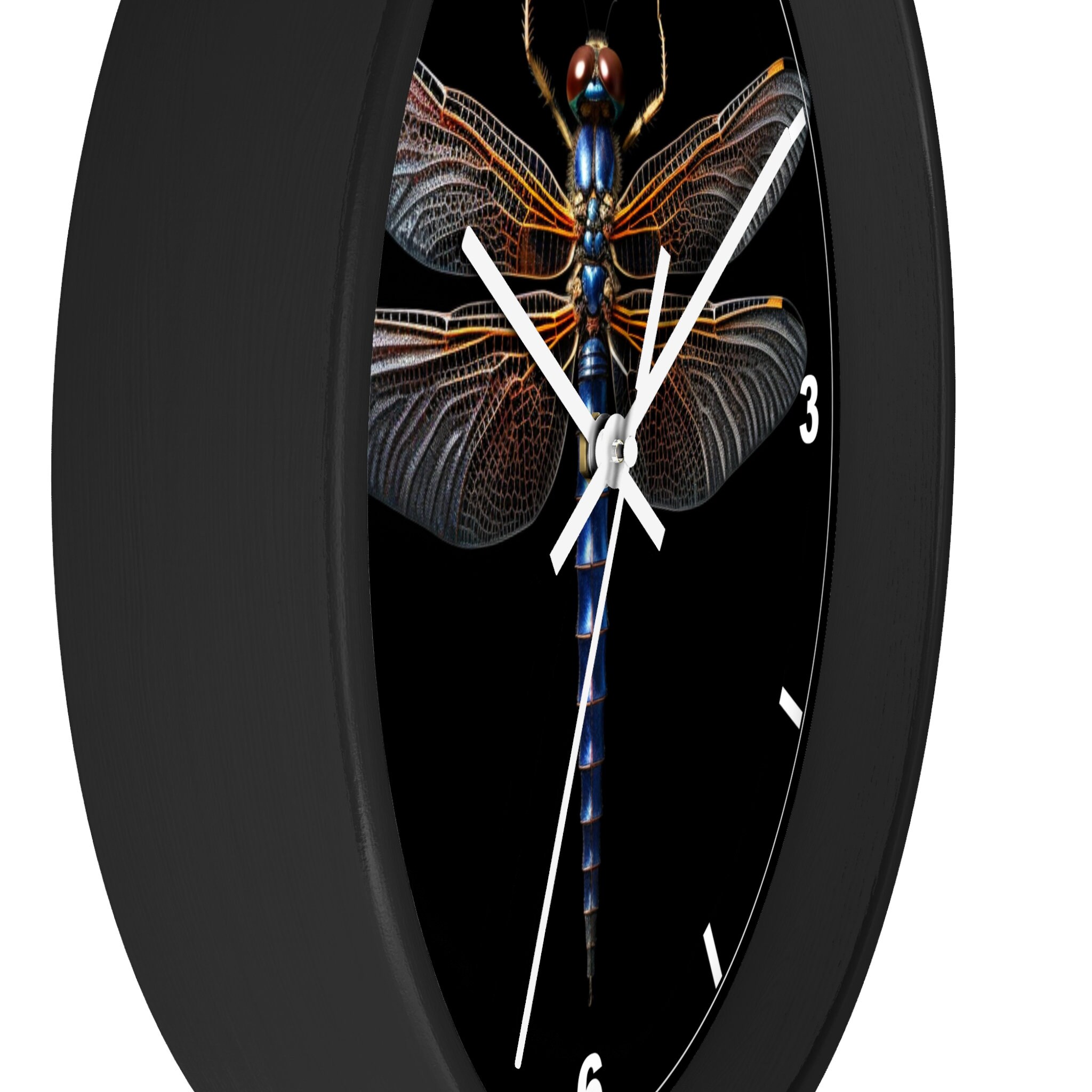 Stick Insect Clock Dragonfly Wall Clock, Unique Wall Clock, Bedroom Wall Clock, Quiet Wall ...