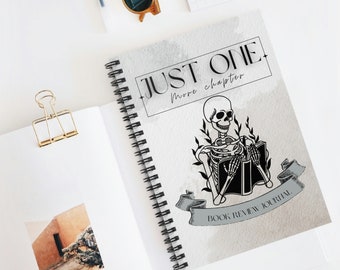 writing book planner Book Review Spiral Notebook - Ruled Line journal gift for book lovers
