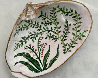 Concha pintada a mano